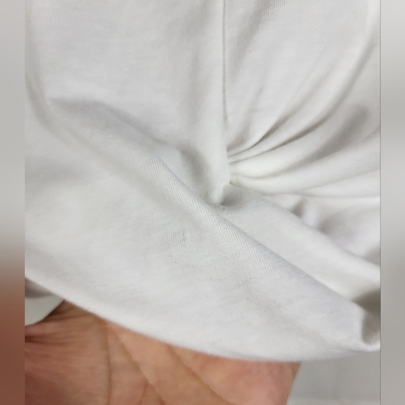 Lilly Pulitzer Preppy Sporty Luxletic Greer Crop Twist Long Sleeve Top White XXS - Picture 7 of 10